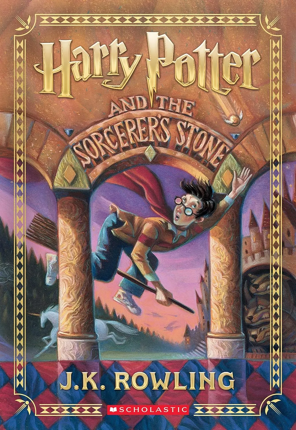 Cover of Harry Potter and the Sorcerer's Stone by J.K. Rowling